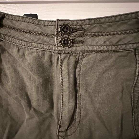 Maurice's Olive Green Linen Shorts Size 11/12 -NWT - Picture 5 of 7